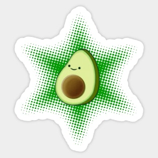 Avocado Superstar Sticker